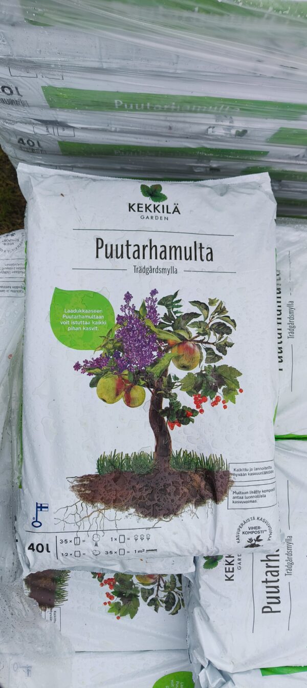 Kekkilän Puutarhamulta 40L, 5 säkkiä